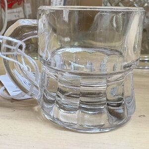 Vintage Clear Glass Mug Shot Glass